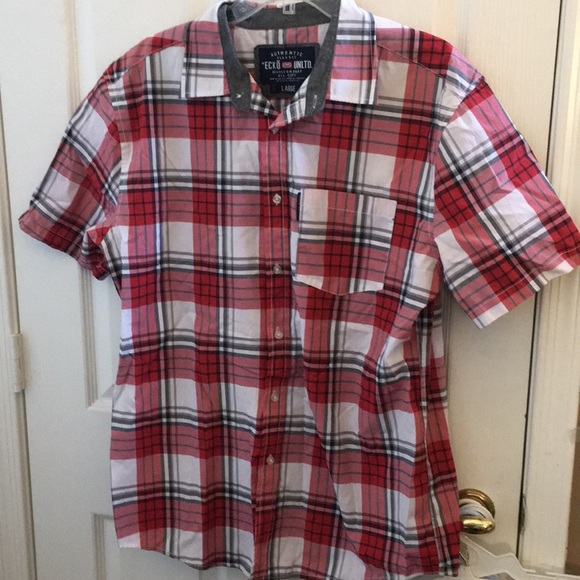 MEN’S ecko short sleeved shirt large - Picture 1 of 3